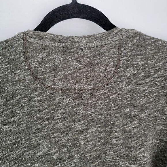 Vince heathered olive green pullover top - Picture 8 of 11